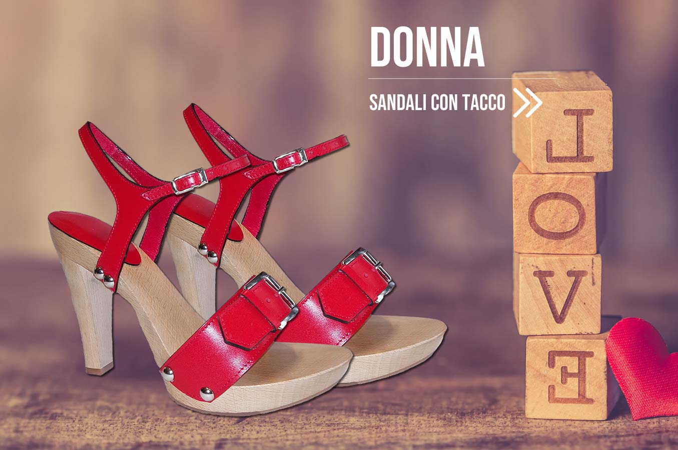 sandali con tacco da donna