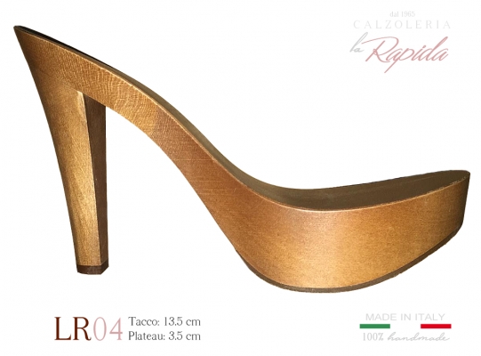 Zoccoli in legno da donna tacco a spillo 13 cm