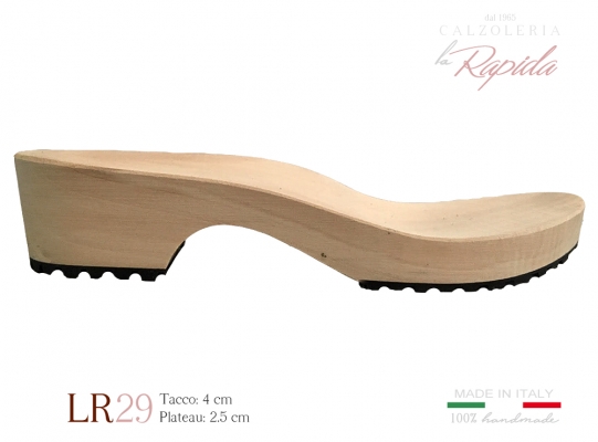 Zoccoli in Legno Olandese Tacco 4 cm