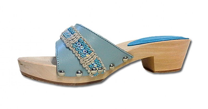 Zoccoli Bambina | Zoccoli in legno Bimba in pelle | Zoccoli artgianali personalizzati
