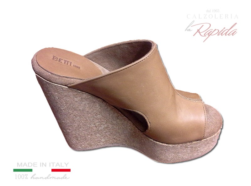 ► Zeppa Donna Alta | Pelle e Sughero Moda Estate 2024 | LA RAPIDA