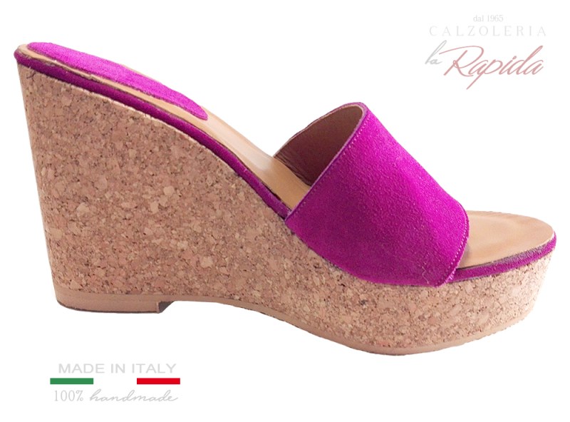 Zeppa Donna Alte Ciabatte con Zeppa Eleganti