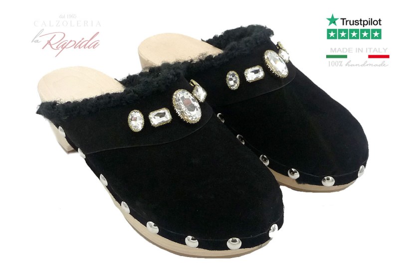Mules Clog Donna Pelo Inverno 2024