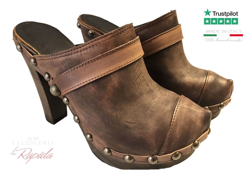 Sabot Invernali Donna Tacco Alto