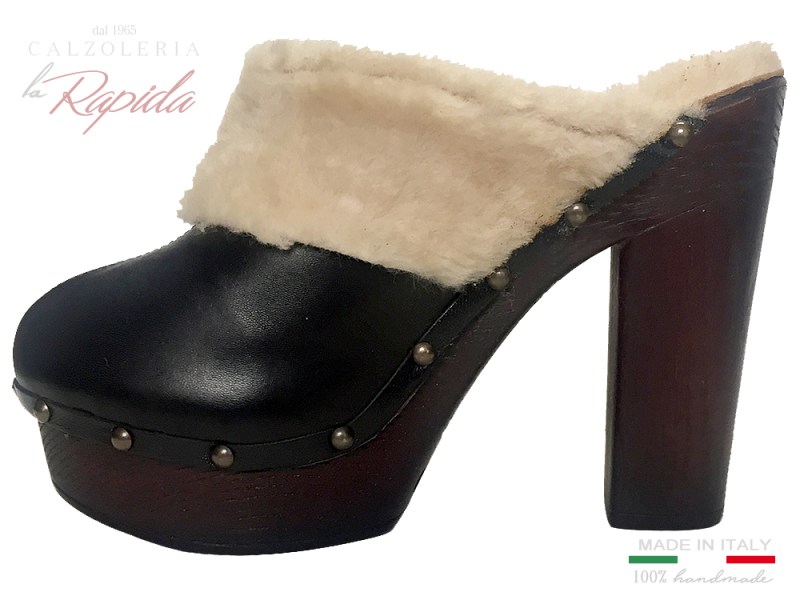 Sabot donna con pelliccia montone | La Rapida