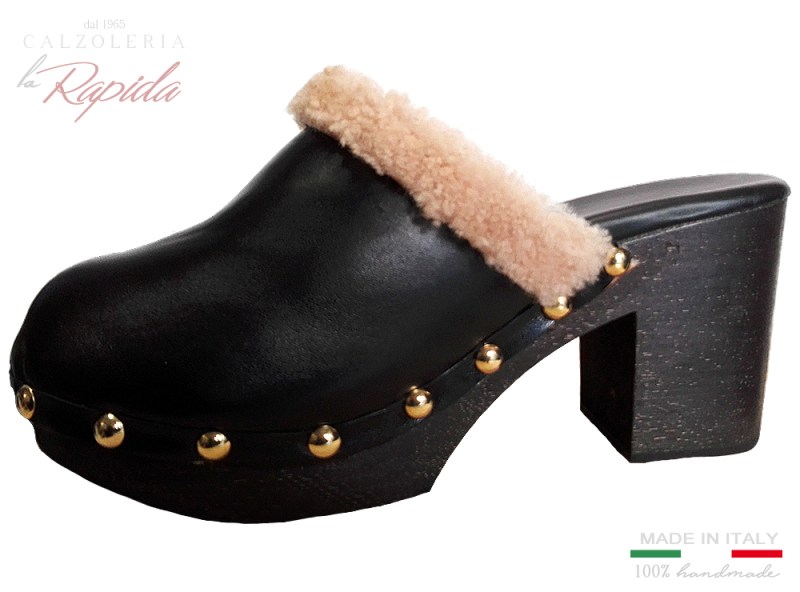 ► Zoccoli donna con pelliccia Montone. Inverno 2019 | LA RAPIDA