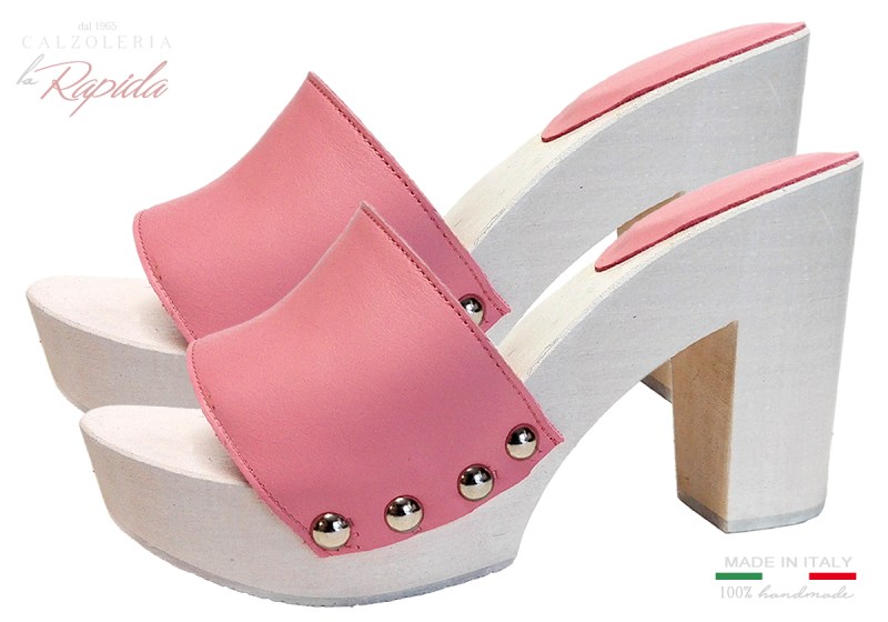 Zoccoli Legno Estivi Moda 2024 Tacco Medio