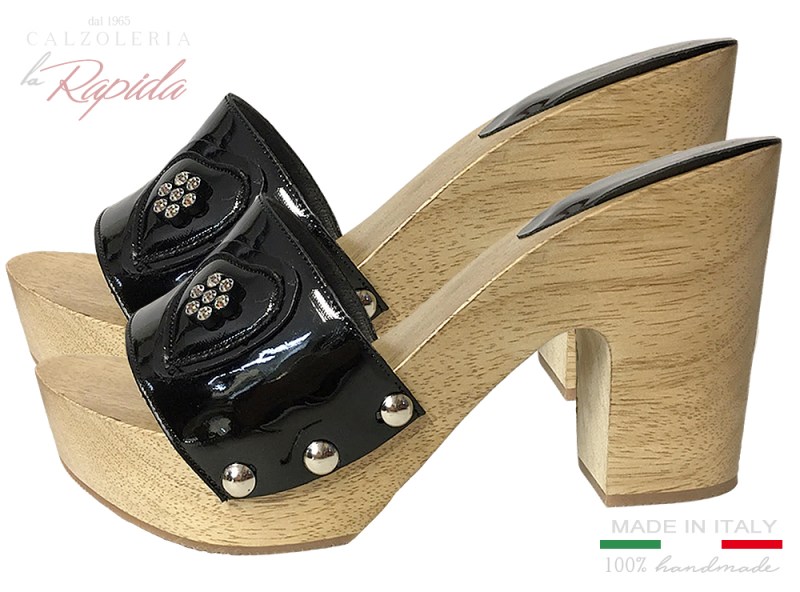 Luxury Mules Clogs Shoes Woman Zoccoli con Pietre swarovski di Lusso