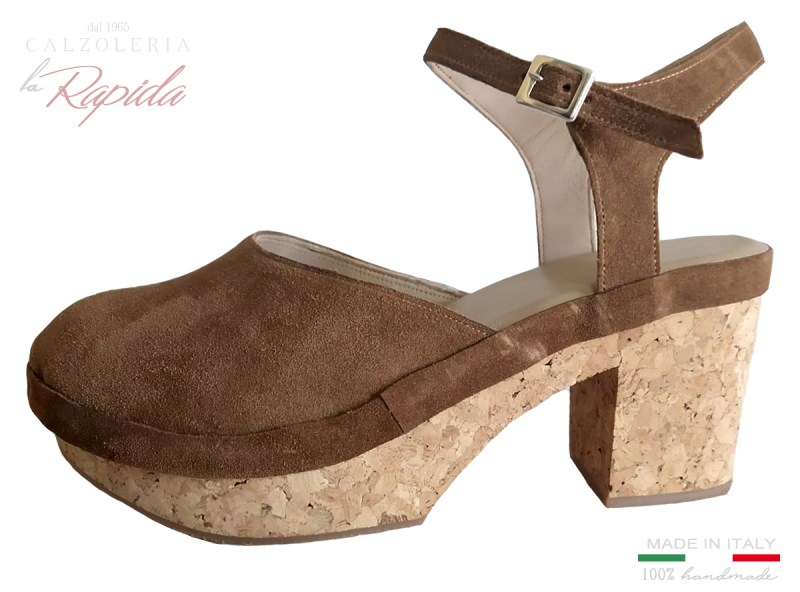 Zoccoli Svedesi Sughero Swedish Clogs Marroni | La Rapida