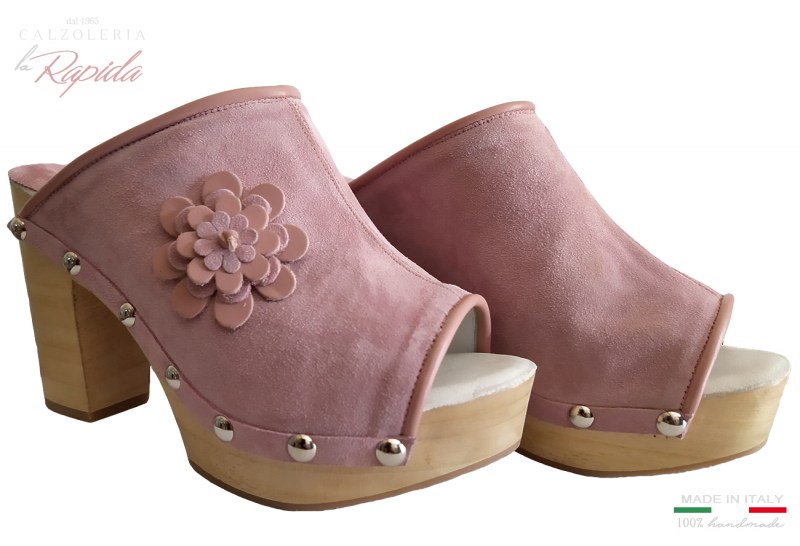 Scarpe di Lusso Sabot Donna Artigianali in Pelle 