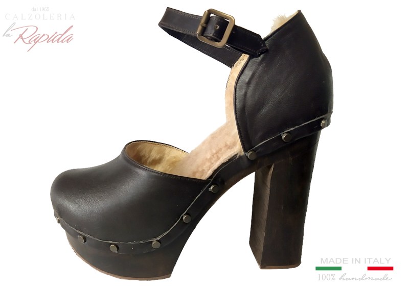 Sabot Cavigliera Inverno con Pelo Pellicciotto Montone | Winter 2024