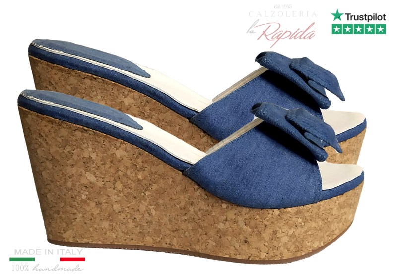 Ciabatte Con Zeppa Eleganti Fashion 2024