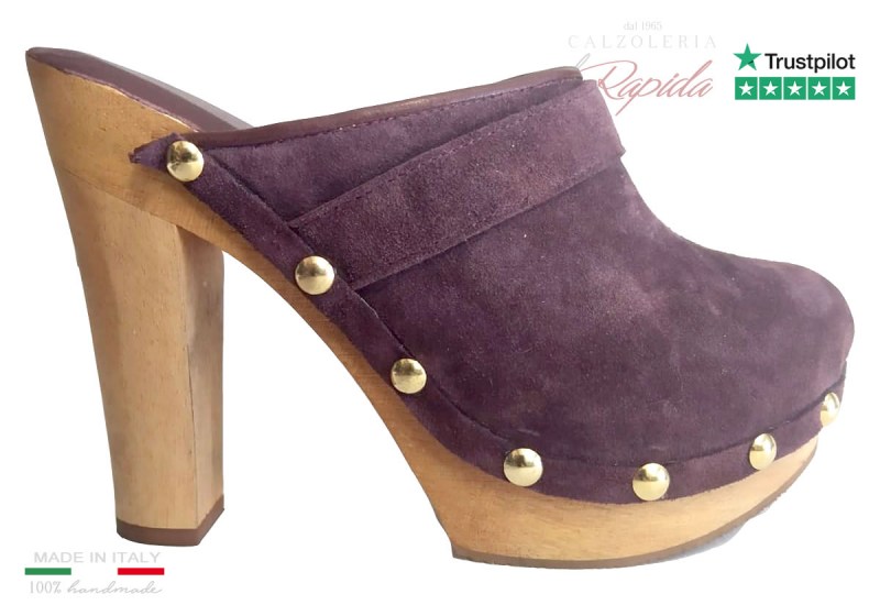 Zoccoli Chiusi Anni 70 Chic Sabot Donna