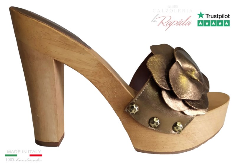 Zoccoli Legno Estate 2024 In Pelle Eleganti