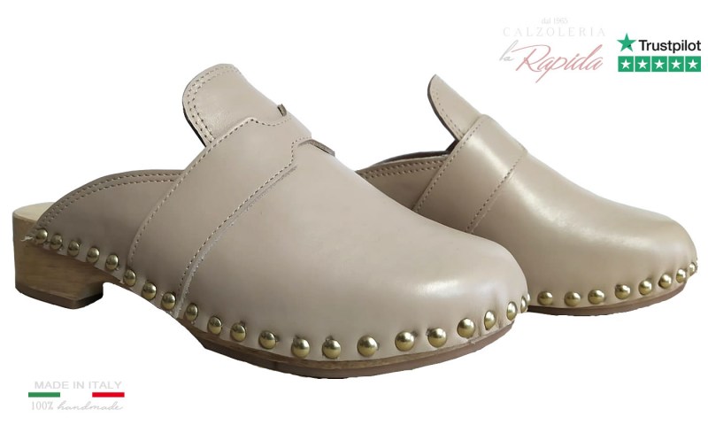 Mules Clogs Danish Stile bohémien-chic Artigianali