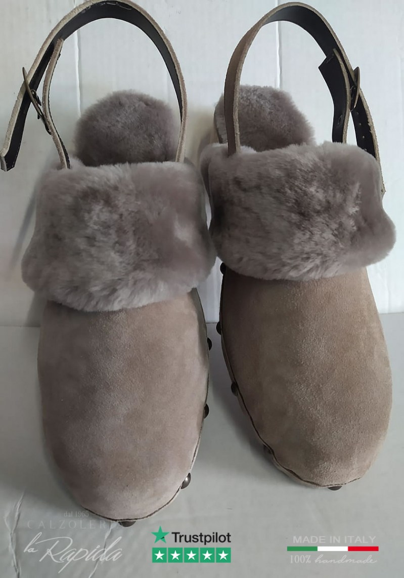 Zoccoli Invernali Clogs Pellicciotto 