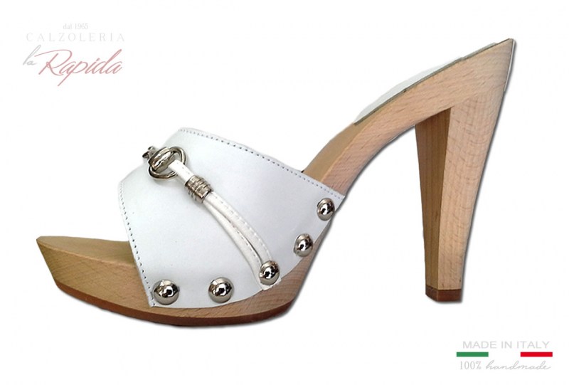 Zoccoli Estivi Moda 2024 Tacco Allto Fine 13 cm In Legno