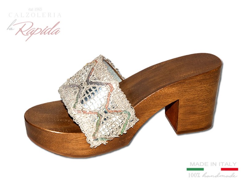 Zoccoli in legno da donna tacco medio Estate 2024