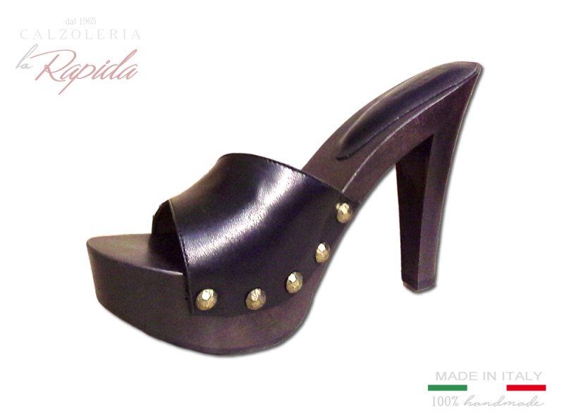 Zoccoli Donna Tacco Fine in Legno Estate