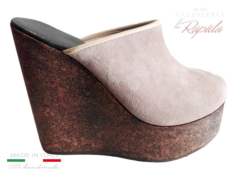 Zeppe Donna Alte Eleganti Estate cork wedges | LA RAPIDA