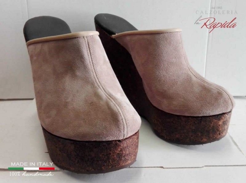 Zeppe Donna in Pelle Alte Nuova Collezione Estate cork wedges | LA RAPIDA