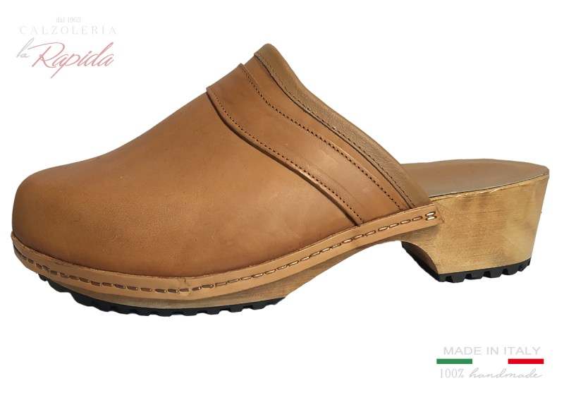 Zoccoli svedesi uomo in legno clogs artigianali Versilia | La Rapida