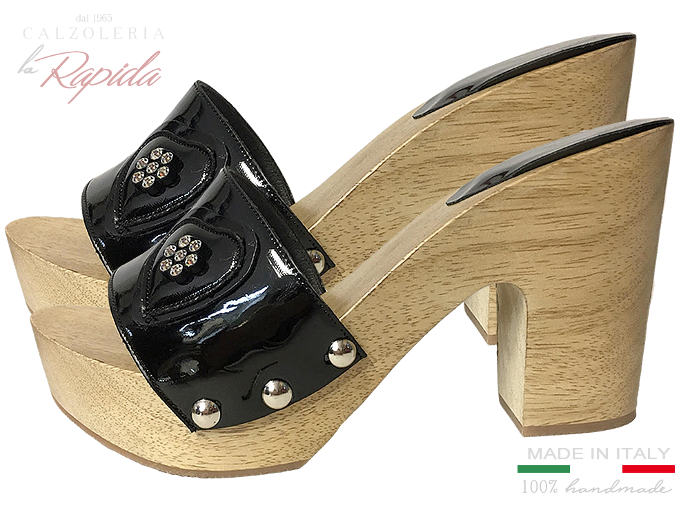 Luxury Mules Clogs Shoes Woman Zoccoli con Pietre swarovski di Lusso