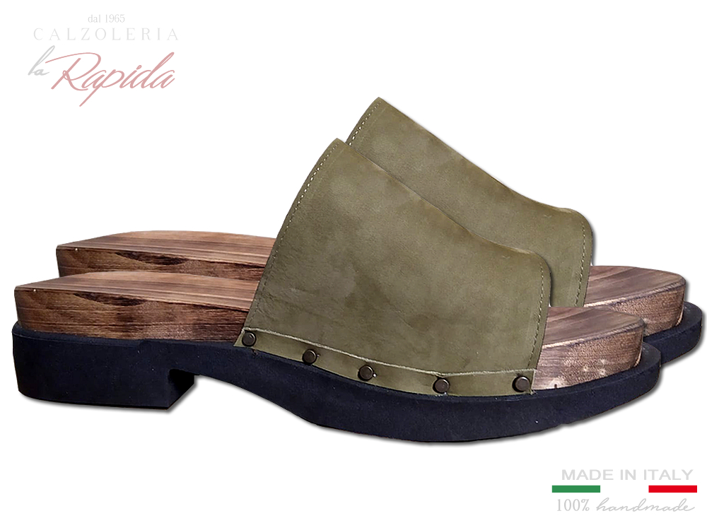Zoccoli Militari Sabot Mules Clog Military | Mules La Rapida